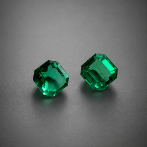 Square cut 6,20 ct pair