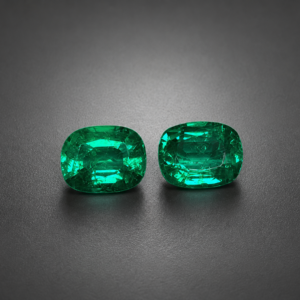 Cushion cut 3,50 ct pair