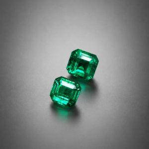Pair Square cut 7,32 ct